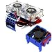 Powerhobby Traxxas Slash 4x4 Motor Cooling Fan/HeatSink Dual Twin Fan + Velineon VXL-3s ESC Cooling Fan Combo Blue