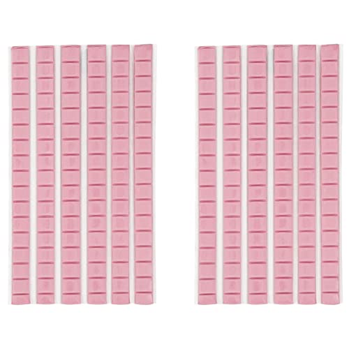 Eoslcusmvl 192 Piezas de PóSter Adhesivo, Masilla Adhesiva, Pegajosa, No TóXica, para Montaje, Reutilizable Y Extraíble, para Pared, Segura, para Tachuelas (Rosa)