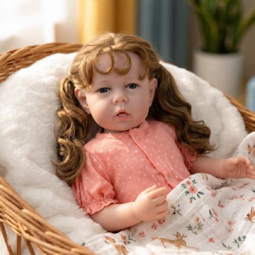 Muñeca bebé realista 50 cm cuerpo suave tronco de tela miniatura 7