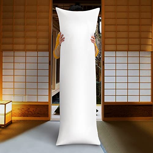 Elemuse Extra Long Full Body Pillow Insert For Adults, Ultra Soft Dakimakura Pillow For Anime, Bed Pillow For Side Sleeper, 63 X 20 Inch (160 X 50Cm) #TOP3