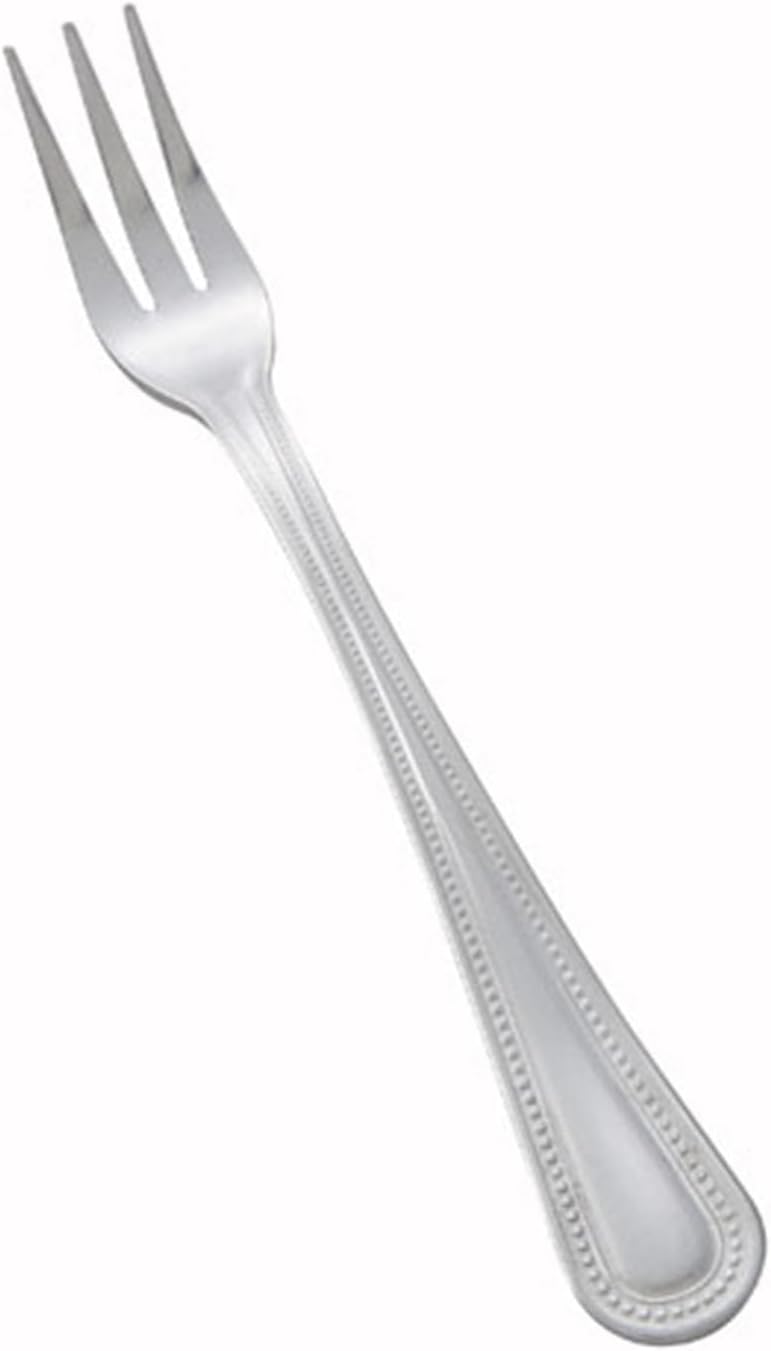 Winco 12-Piece Dots Oyster Fork Set, 18-0 Stainless Steel, Silver