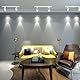 Bravsekai Modernes LED Deckenlicht Schienenstrahler, 6 Köpfe GU10, Schwenkbare Strahler, 2M 6000K, Küche Wohnzimmer Esszimmer
