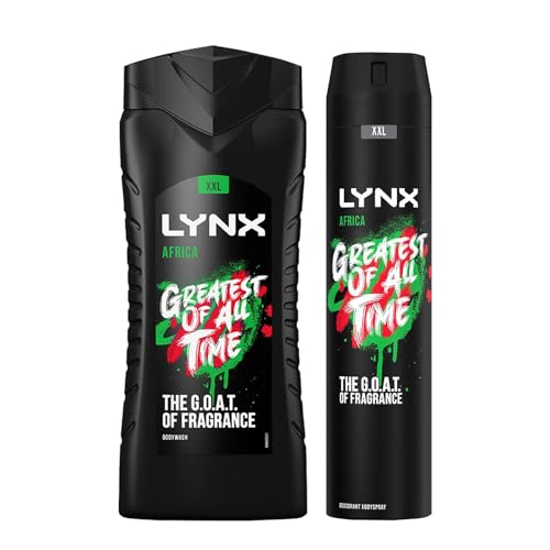 Lynx 12 Hour Refreshing Africa Shower Gel, 500 with Lynx 48 Hour Fresh Body Spray 250ml Leaving you smelling great, Dermatologically Tested, Keep Smelling Irresistible!