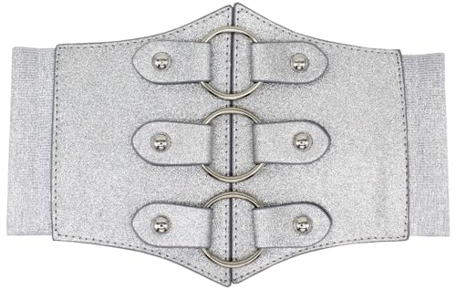 ALAIX Women's Corset Belt Extra Wide Stretchy Belts Elastic Waspie Waist Belts for Cosplay Halloween Costume Belts for Women