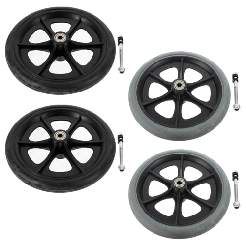 Roulettes pivotantes pour fauteuil roulant Tofficu, matériau ABS résistant à l'usure, pack de 4