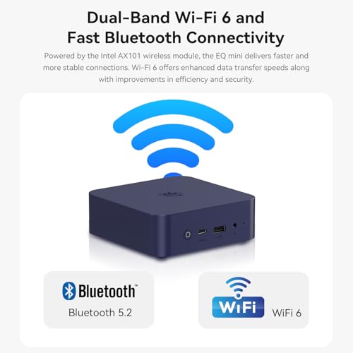 Image of Beelink EQ Mini PC, Intel Twin Lake N150 12G LPDDR5 500G SSD Mini Computer, WIFI6 /BT5.2 /1000M LAN Small PC Support Dual-Screen Display, Built-in Power Supply for Office /Home Theater /Education