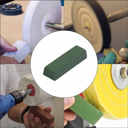 Grüne Polierpaste Metall, Holzschnitzwerkzeuge Abziehpaste, Multifunktion Schleifpolitur, Schleifpaste Abziehpaste Polierpaste Messerschleifer, Grün