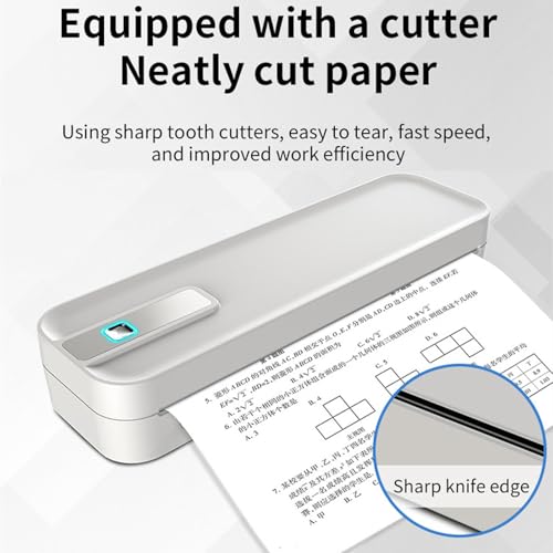 Imprimante portable sans encre A4 thermique 203 DPI mobile iOS Android