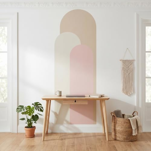 Art papier peint peler et coller arc sticker mural géométrique boho