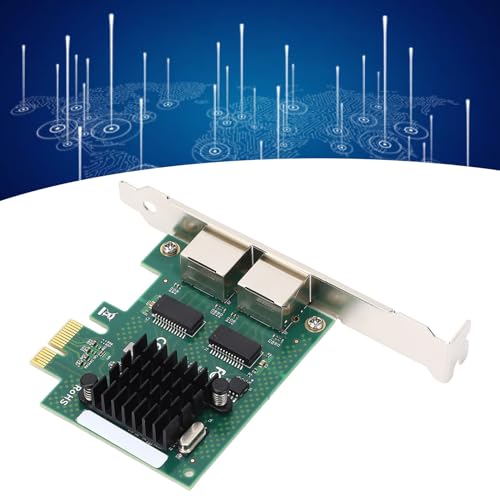 Dual Port BCM5720 Tarjeta de Red Ethernet Gigabit PCIe para PC de Escritorio compatible con Wins Server miniatura 7
