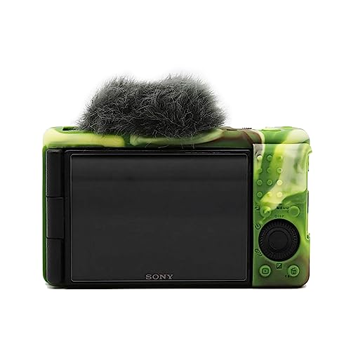 Rieibi ZV-1 Case, Soft Silicone Protective Case for Sony ZV-1 ZV1 Digital Camera, Lightweight ZV1 Camera Case - Camouflage - Image 2