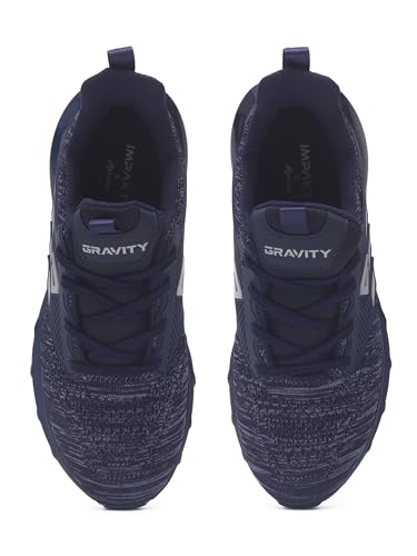 Image of Impakto Gravity Running Shoes for Men | Lightweight & Breathable Sports Shoes | Soft Cushioned Insole | Anti Skid EVA Sole | Laceup Shoes for Jogging, Walking, Gym & Casual Outings