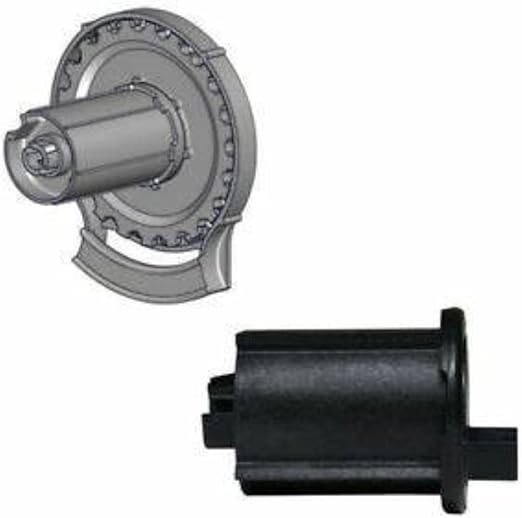R24-1 1/2" Roller Shade Clutch (R24C53BK) and End Pin (REP53BK) Set, in Black