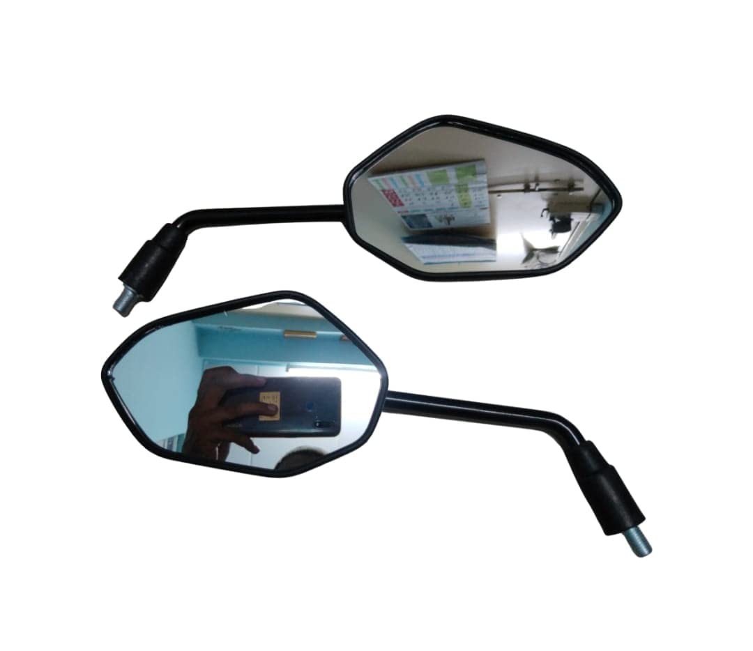 RIGHT AND LEFT 360° Adjustable Universal Motorcycle Mirrors, Convex Handlebar Rear View Side Mirror with M8 M10 Bolt, Compatible with Bike, Scooter, ATV, UTV, Dirt Bike and More-image-15