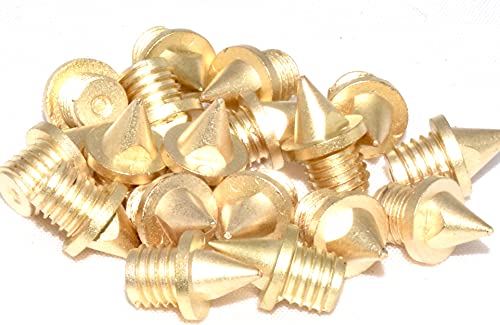 ecoSpikes 1/4 inch (6mm) Gold Stainless Steel Track and Cross Country Spikes