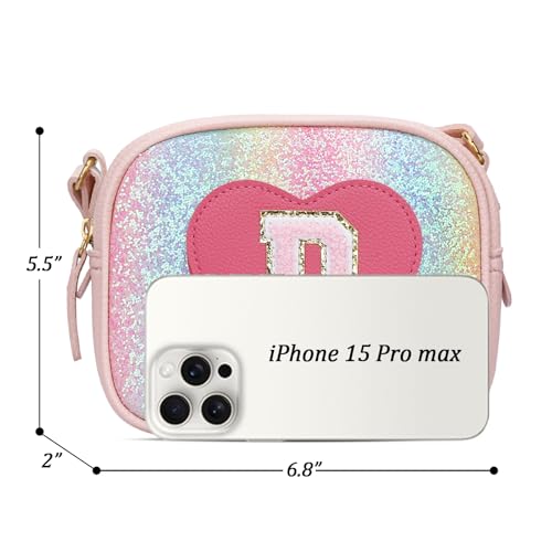 Image of KKXIU Birthday Gifts for Girls Initial Toddler Purse Cute Kids Crossbody Bag