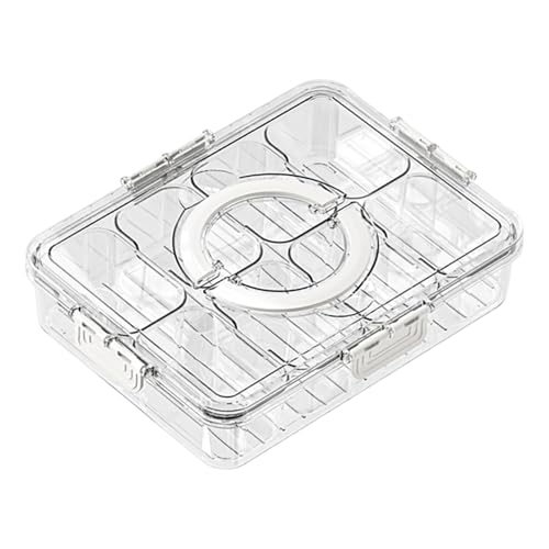 スナックボックスコンテナ 8 区画 | 携帯用スナックボックス コンテナ,果物 キャンディ ナッツ 家庭用食品 台所 調味料 冷蔵庫用 野菜トレイ シャルキュトリー 収納