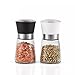 Macina sale, pepe e altre spezie, corpo in vetro, testa in elegante plastica colorata, cuscinetti in ceramica (PACK-X2)