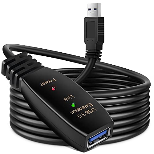CableCreation Cavo Prolunga USB 3.0 Attivo 5 Metri – Maschio-Femmina, Amplificatore Di Segnale Per VR E Stampanti - 4