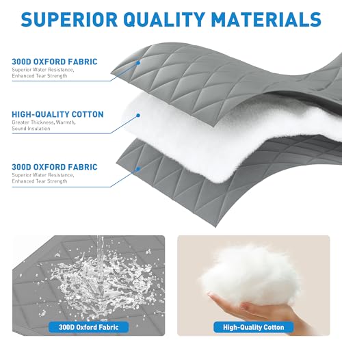 HOMWMPA Thermal Insulated Door Curtain Fits Door Size 36