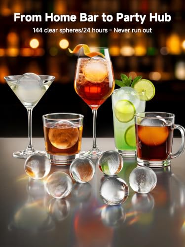 Image of 2-Inch Clear Ice Ball Maker | Sphere Ice Maker, 150 /Day, 38 Min