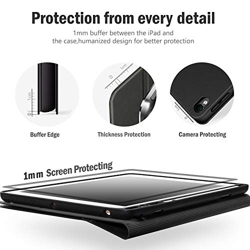 Antbox Ipad Pro 10.5 / Ipad Air 3 2019 Case With Built-In Apple Pencil Holder Auto Sleep/Wake Function Pu Leather Smart Cover For Ipad Air 3 10.5 Inch 2019/Ipad Pro 10.5 2017 #TOP7