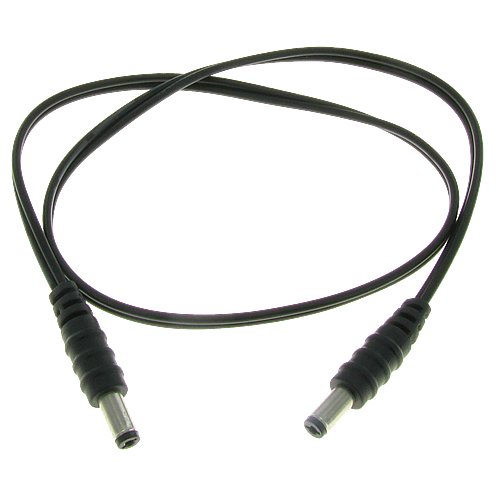 Valley Enterprises 2' Male to Male 2.1mm (Inside Diameter) x 5.5mm (Outside Diameter) Plug DC Power Adapter Cable 18GA