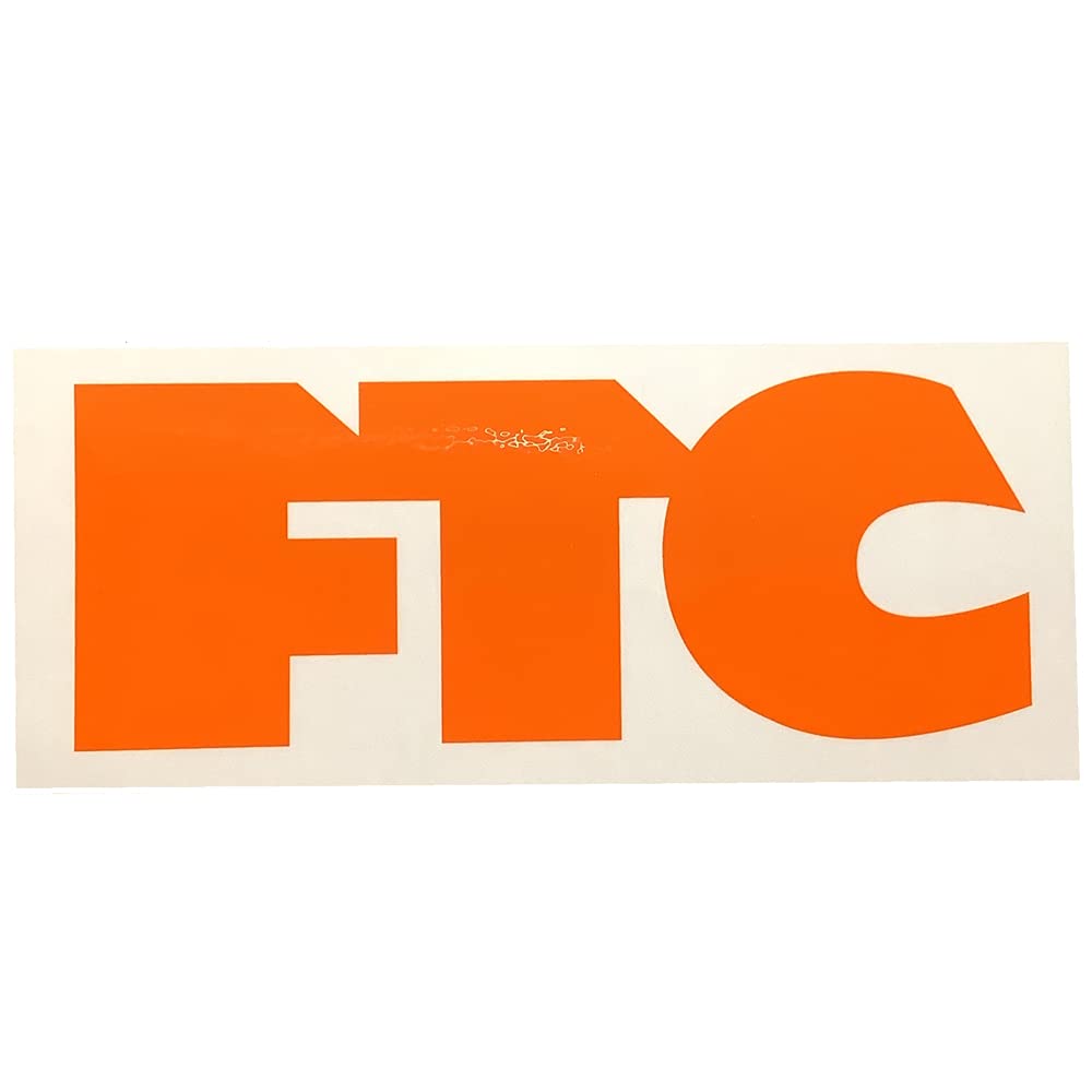 Amazon.co.jp: エフティーシー FTC LOGO (ORANGE/CLEAR) ステッカー 