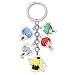 Templom SIX Personnages Anime Figure Pendentifs Poupée En Métal Porte-clés Anneaux De Bande Dessinée Anime Japonais(Assassination Classroom)