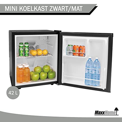 MaxxHome Mini koelkast - Mini Bar – Tafelmodel - Stille werking - Thermo-elektrisch - 240V, 42L - Zwart - Afbeelding 4