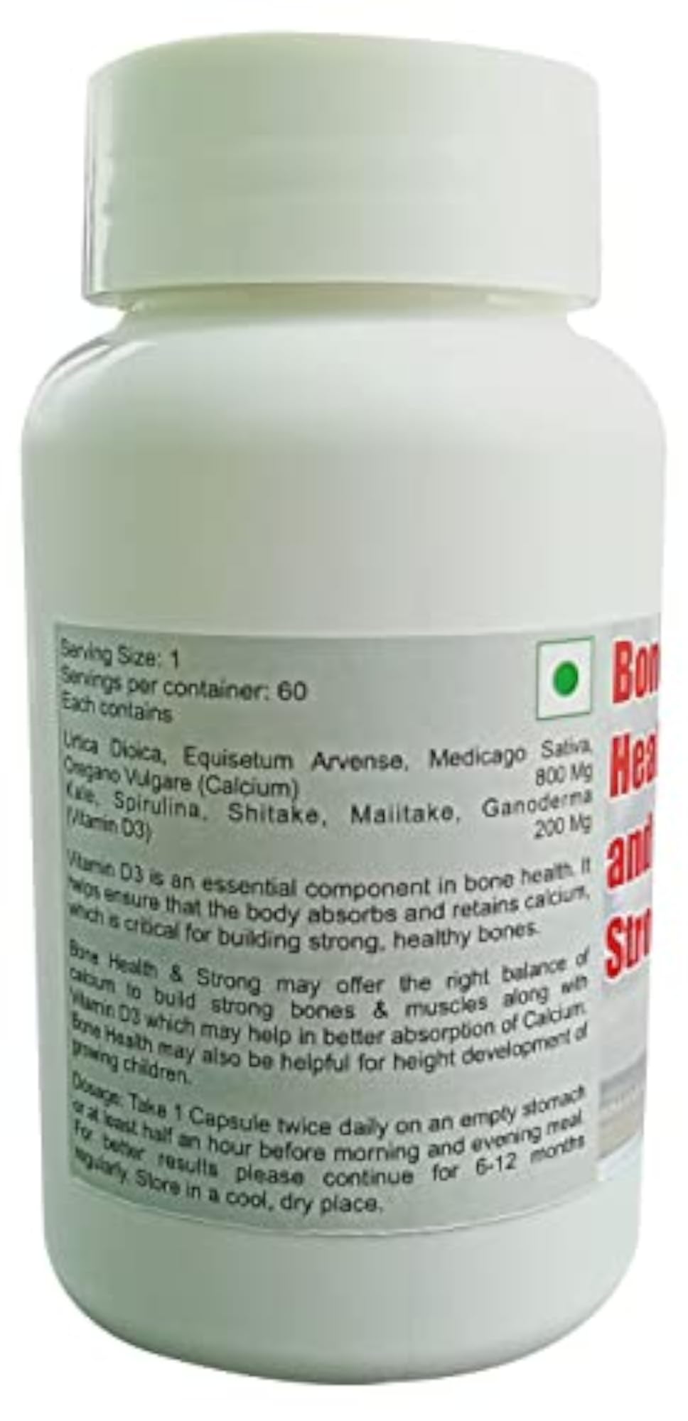 Bone Health & Strong Capsules, 60 Capsules