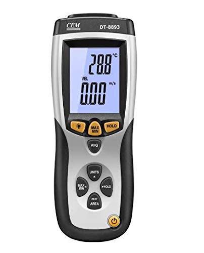 Amazon | DT-8893風速計ポータブル風速計温度計風速ゲージメーター風速