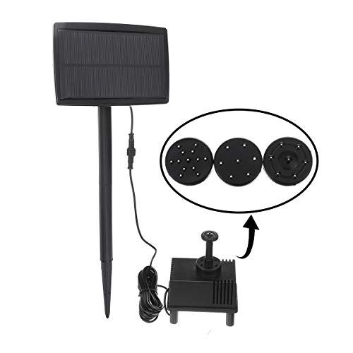 CoCocina 1.5W Solar Powered Water Pond Filter Pump Home Garden Submersible Fish Tank Fountains Solar Solar Water Pump Miniature Dc Water Pump