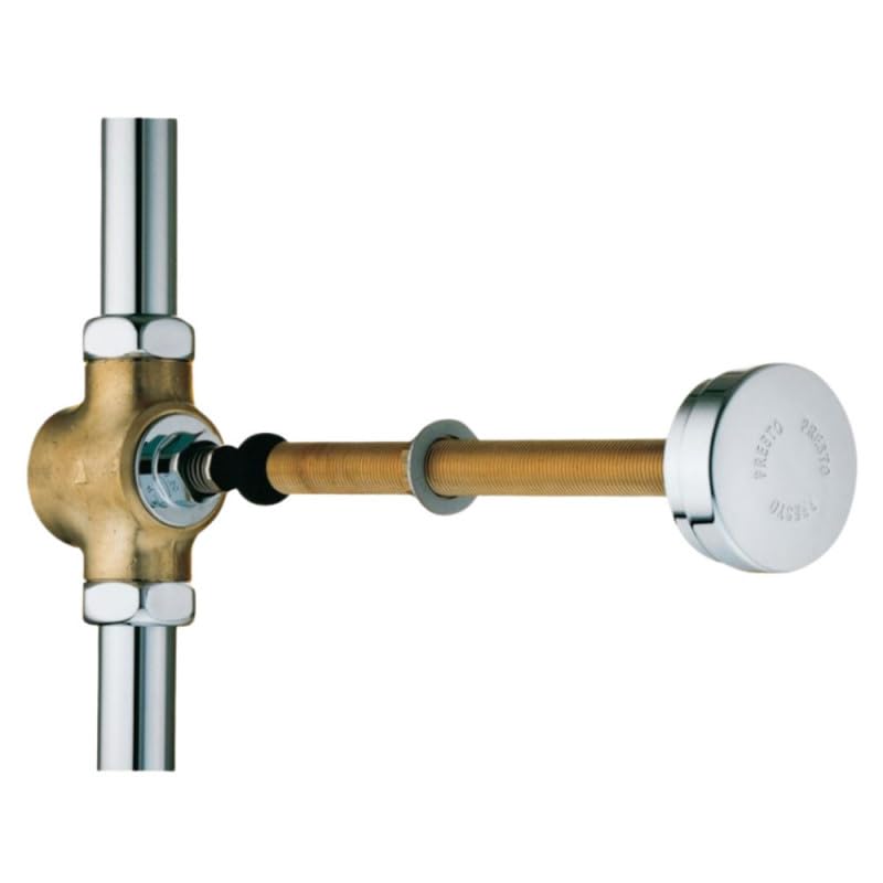 Robinet temporisé mural encastré chasse Eclair TC laiton pour cuvette WC