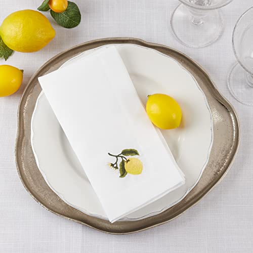Servilletas bordadas Saro Lifestyle, juego 4, 20x20 in miniatura 3