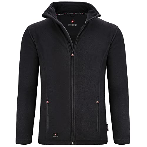 Northster Chaqueta de forro polar para hombre – Chaqueta de forro polar suave y cálida para hombre – Chaqueta de forro polar para hombre – Regula la humedad, material de microforro polar para una