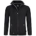 Produktbild Northster Herren Fleecejacke - Flauschige, Warme Fleece Jacke Herren - Outdoor Fleecejacken für Herren - Feuchtigkeitsregulierend, Microfleece Material für Optimalen Komfort, schwarz, M