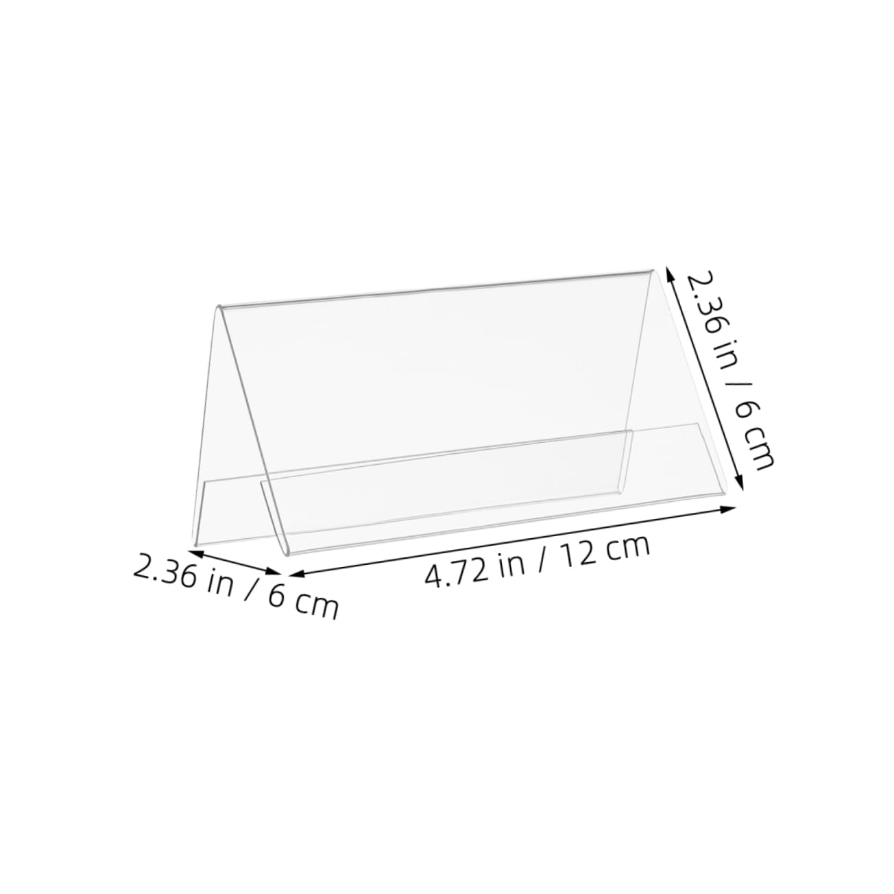 Unomor 8pcs Clear Acrylic Name Plate Display Stands for Office Conference Weddings Double Sided Table Signs for Guest Seating and Identity Display