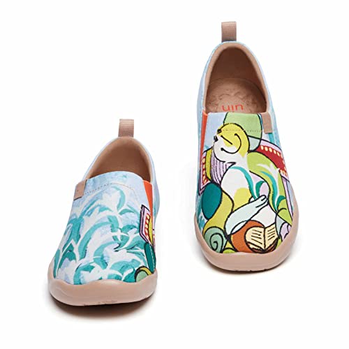 Image of UIN Women's Art Travel Shoes Slip On Casual Cozy Loafers Lightweight Comfort Fashion Sneaker Toledo Ⅰ