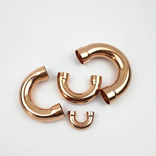 108mm Inner Dia x2.3mm Thickness Copper 45 Elbow Scoket Weld End Feed Coupler Plumbing Fitting Water Gas Oil 45 Deg