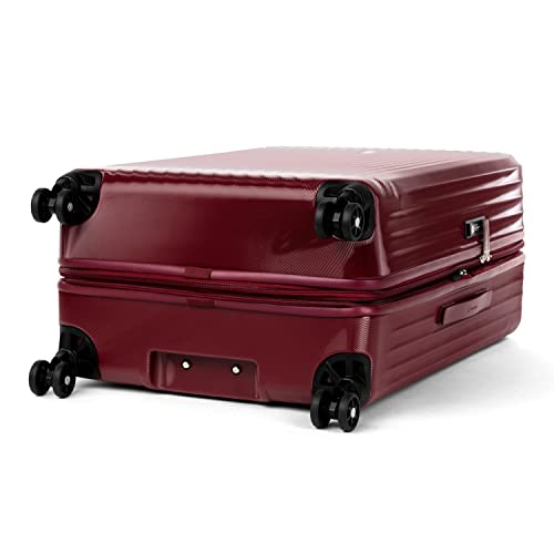 Image of Travelpro Maxlite Air Hardside Expandable Checked Luggage, 8 Spinner Wheels, Lightweight Hard Shell Polycarbonate Suitcase, Cabernet, Checked Large 28-Inch