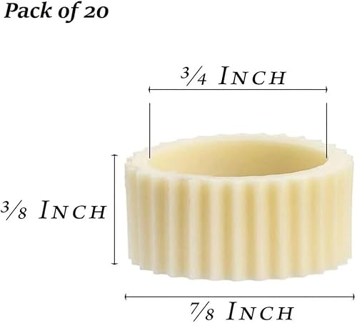 Miniatura 3 de Factory Direct Craft Paquete de 20 agarradores de goma para velas, portavelas para velas cónicas y vasos de velas, los agarres de vela mantienen las