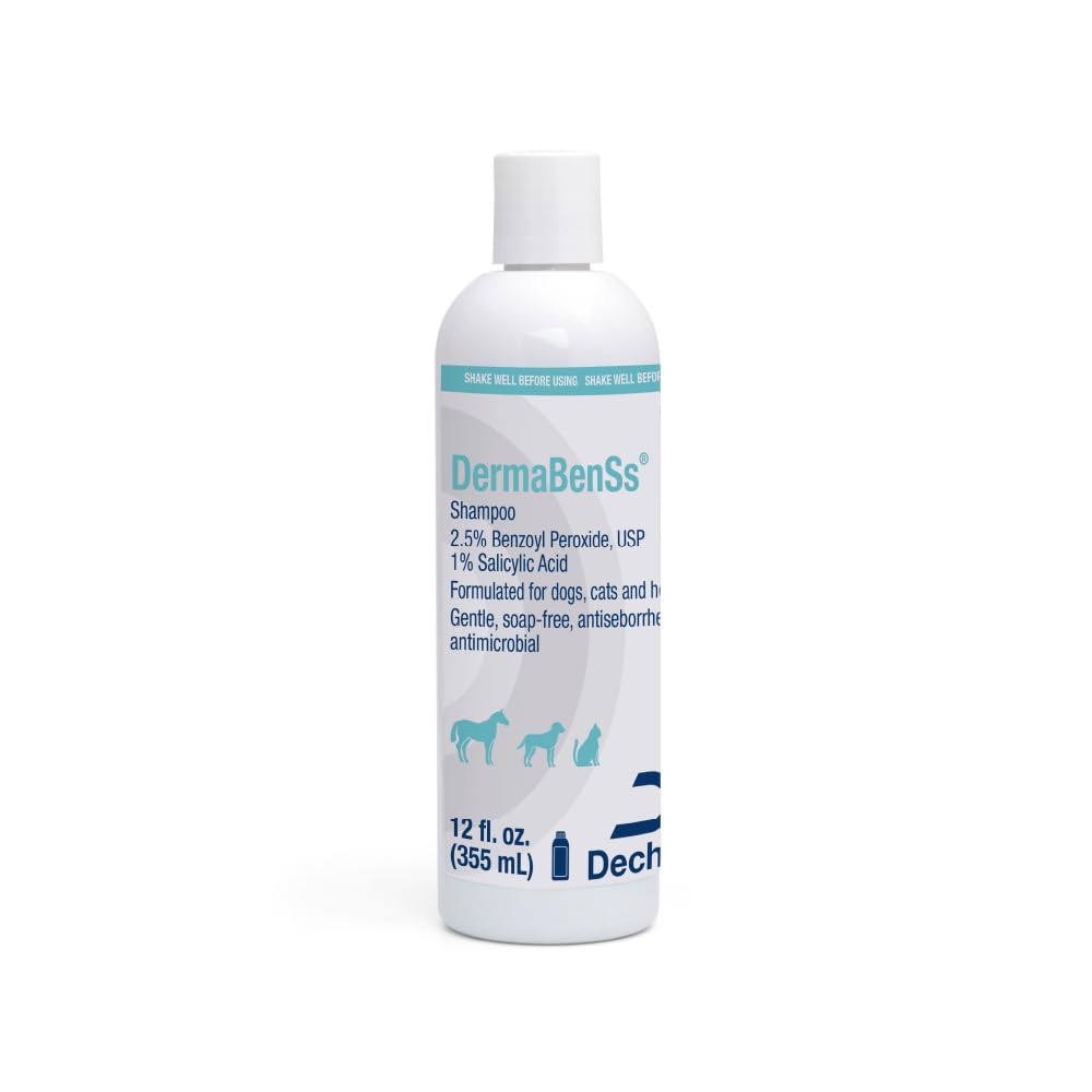 DermaBenSs Shampoo for Dogs, Cats and Horses, 12 Ounce