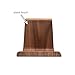 SAMDI iPad Stand for Kitchen, Wood Tablet Desktop Stand Holder Dock for iPad Pro 9.7, 10.5, Air, Mini 2 3 4, Kindle (Black Walnut)