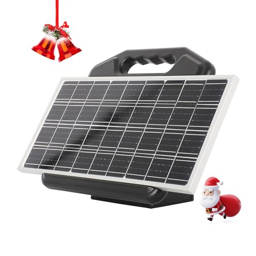 S2500 2.2 Joule Solar Fence Charger, 60 Miles Solar Electric Fence Charger for Livestock, Horses, Cattle Sheep, Portable and Super Tough