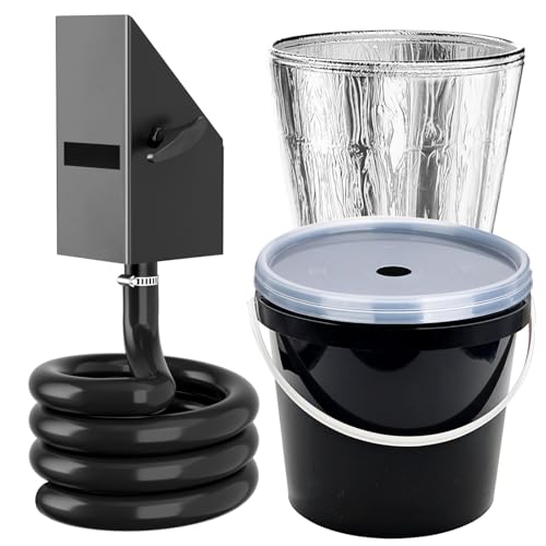 Eveanro Upgraded Grease Bucket with Transparent Lid & 2-Pack Foil Liners Drip Catcher for Pellet Smokers Compatible with Traeger Pit Boss Z Grills Recteq and More Pellet Grills Accessories