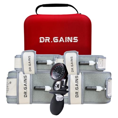 Image of Inflatable BFR Bands, Blood Flow Restriction Bands for Occlusion Training, Muscle Growth & Strength, Weight Lifting (Full Set)