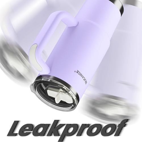 Image of For Travel & Gym - Never Drink from a Moldy Lid Again: 30oz Hygienic Tumbler, 100% Leakproof Lid & Removable Foldable Spout. Reinforced Base, Fits Cup Holders- Lilac