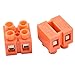 XINGYHENG 5Pcs 600V 36A 2 Position 3 Position Double Row Screw Terminal Block Flame Retardant Nylon Terminal Barrier Block Connector for All Wide Use(Red)