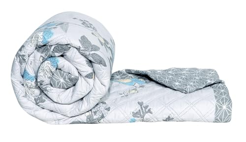 Image of BSB HOME 2nd Gen 120 GSM Microfiber Reversible AC Comforter /Blanket for Winter /Quilt /Duvets for Double Bed (230 X 220 cm, Jaipuri Print Mouse)